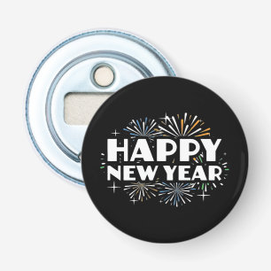 Happy New Year Fireworks Funny New Years Eve NYE E Bottle Opener