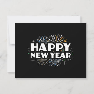 Happy New Year Fireworks Funny New Years Eve NYE E Save The Date
