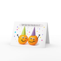 Happy New Year From Both of Us From Orange Couple 