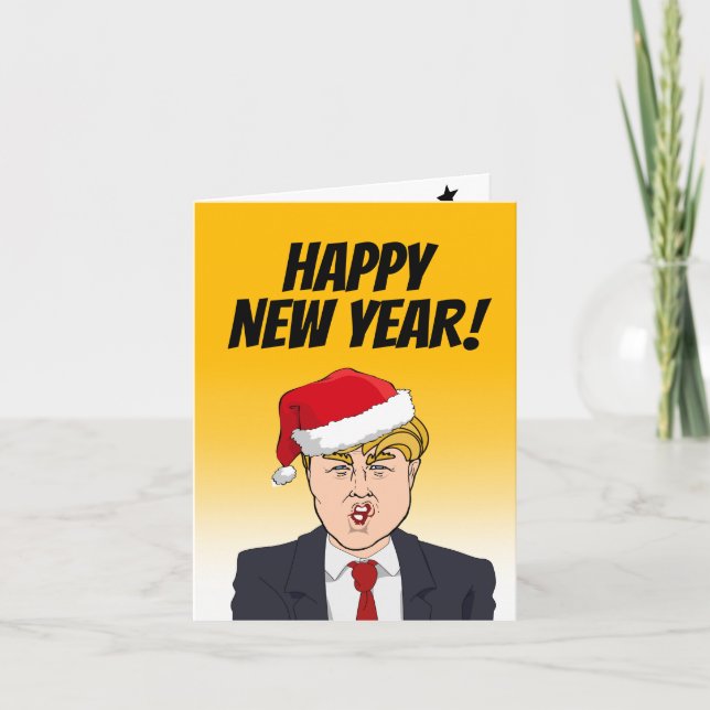Happy New Year from Donald Trump Card (Front)