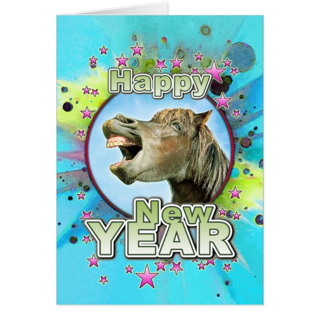 Happy New Year from the laughing horse (Front)