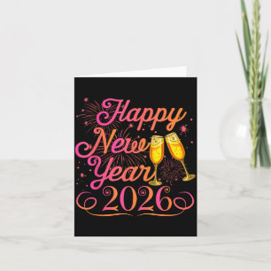 Happy New Year Funny Matching Family New Years Eve Card