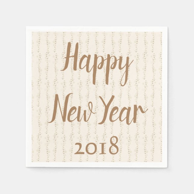 Happy New Year Gala Napkin (Front)