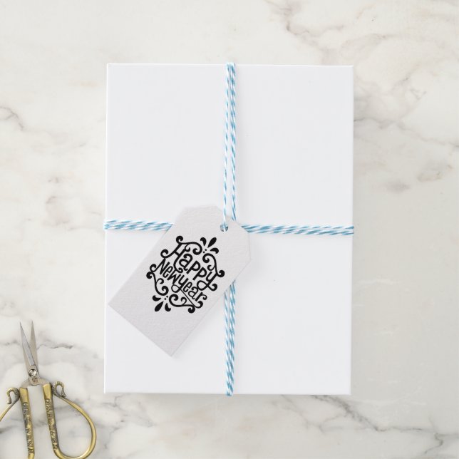 Happy New Year Gift Tags (With Twine)