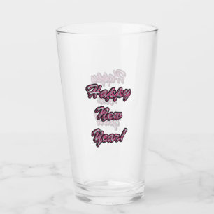 Happy New Year Glass