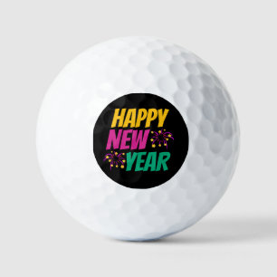 Happy New Year  Golf Balls