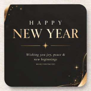 Happy New Year Greeting , A New Year A New Chapter Coaster