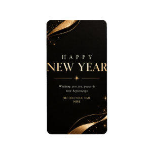 Happy New Year Greeting , A New Year A New Chapter Label