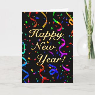 "Happy New Year!" Greeting Card