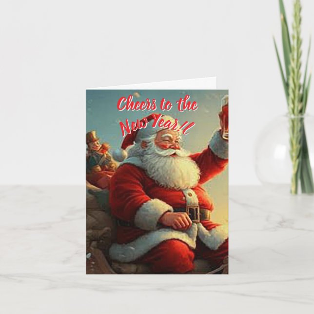 Happy New Year Greeting Card (Front)