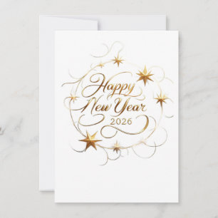 Happy New Year Greeting Card   Fresh Start & New B