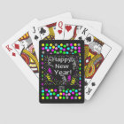 Happy New Year Greetings Playing Cards