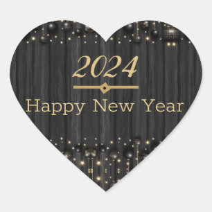 happy new year heart Sticker