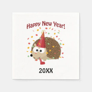 Happy New Year! Hedgehog Napkin