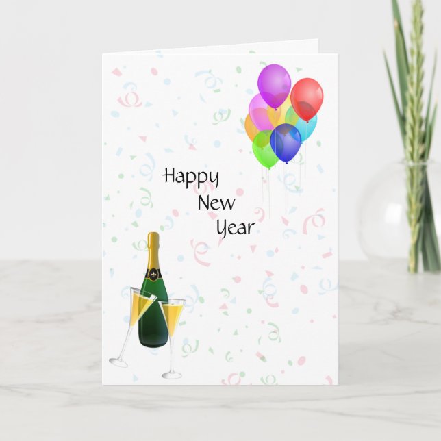 Happy New Year Holiday Card (Front)
