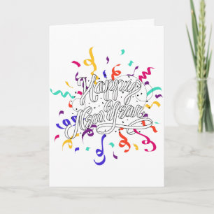 Happy new year holiday card