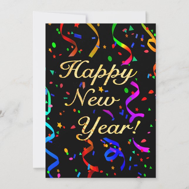 "Happy New Year!" Holiday Card (Front)