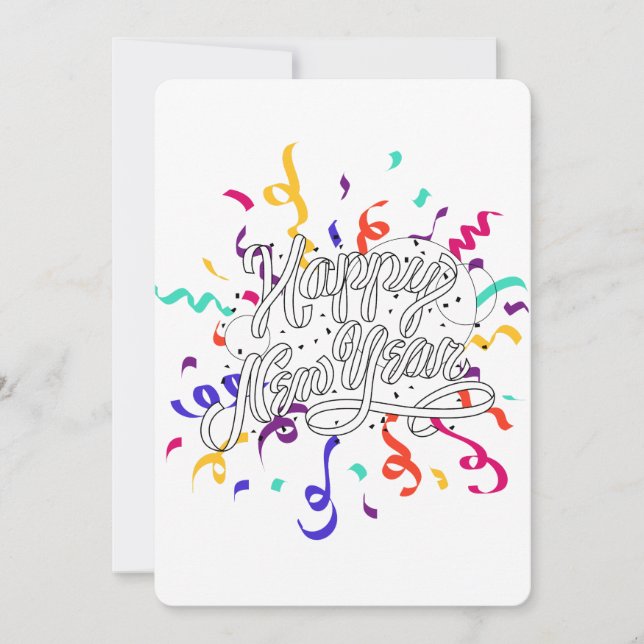 Happy new year holiday card (Front)