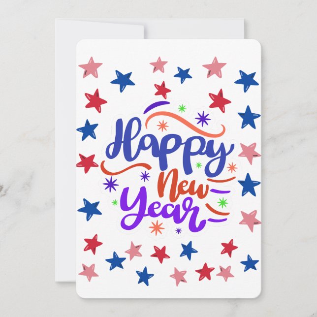 Happy new year holiday card (Front)