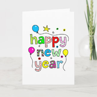 Happy New Year Holiday Card