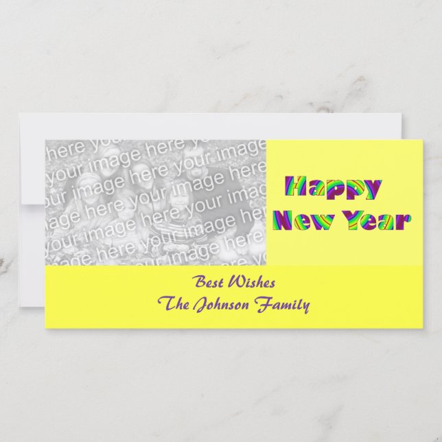 Happy New year Holiday Card (Front)