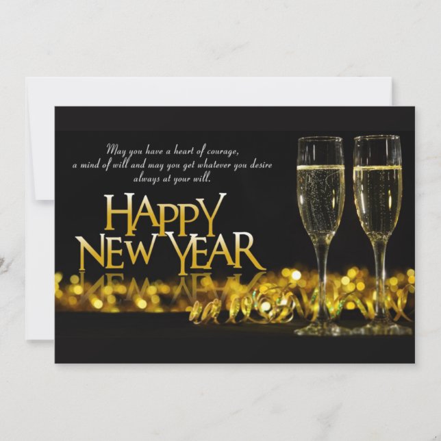 Happy New Year Holiday Card (Front)