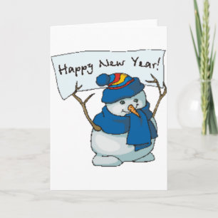 Happy New Year Holiday Card