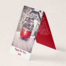 Happy New year Holiday Card Joshua 1:8-9