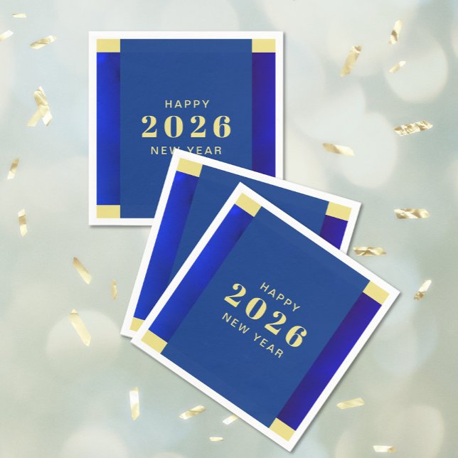 Happy New Year Holiday Napkin (Happy New Year Holiday Napkins)