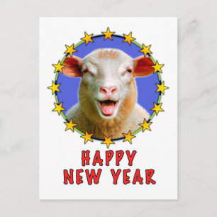 HAPPY NEW YEAR HOLIDAY POSTCARD