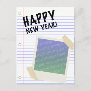 happy new year holiday postcard