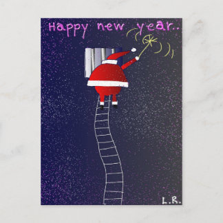 Happy New Year Holiday Postcard