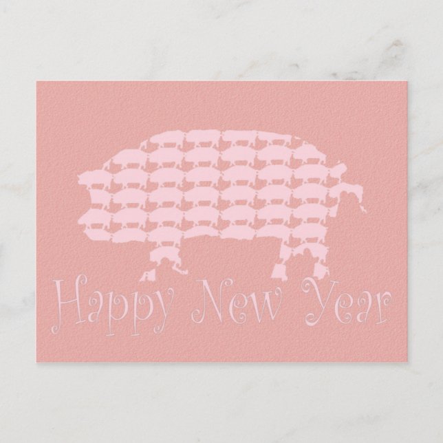 Happy New Year Holiday Postcard (Front)