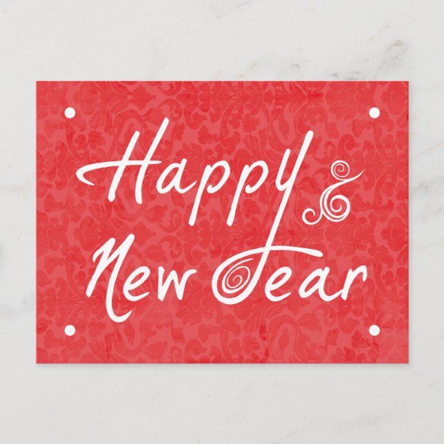 Happy New Year Holiday Postcard (Front)