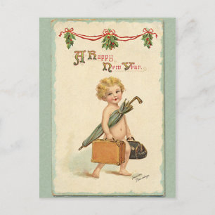 Happy New Year Holiday Postcard