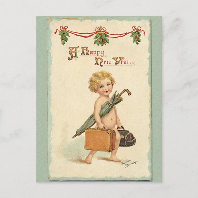 Happy New Year Holiday Postcard (Front)