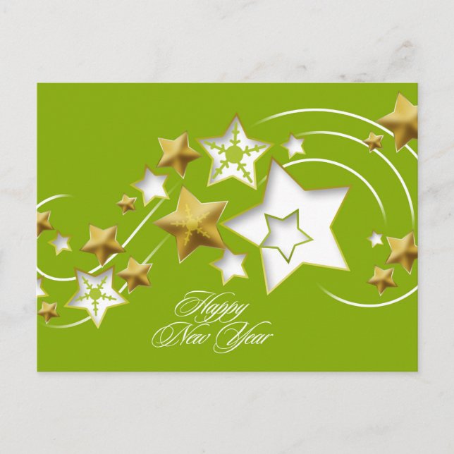 Happy New Year - Holiday Postcard (Front)