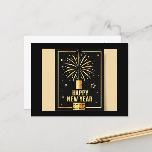 Happy New Year  Holiday Postcard