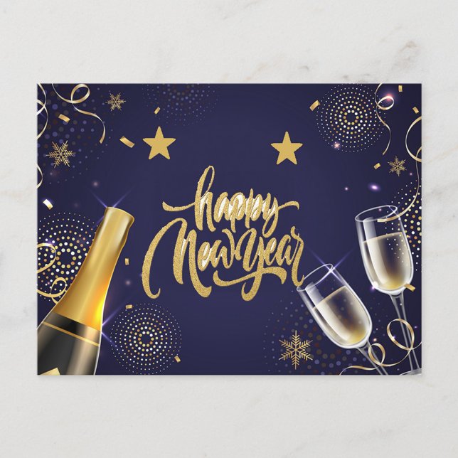 Happy New Year  Holiday Postcard (Creator Uploaded)