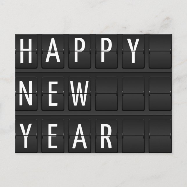 happy new year holiday postcard (Front)
