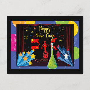 Happy New Year Holiday Postcard