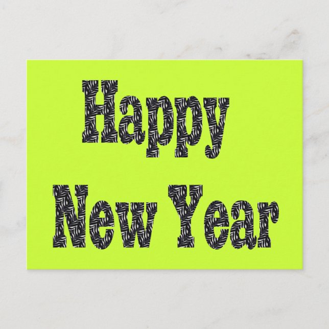 happy new year holiday postcard (Front)