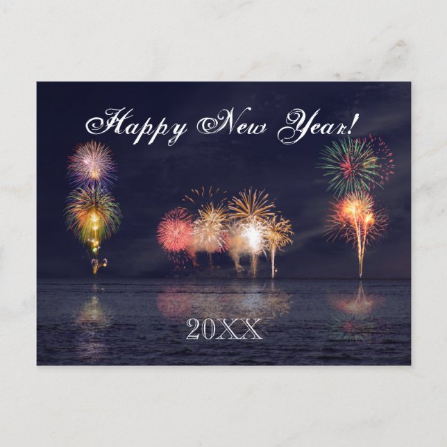 Happy New Year Holiday Postcard (Front)