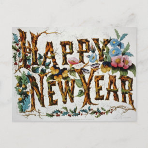 Happy New Year Holiday Postcard