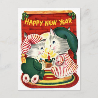 Happy New Year Holiday Postcard