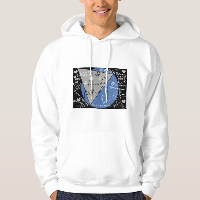 happy new year in different languages sweatshirt (Front)