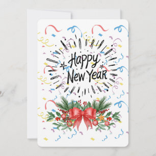 Happy new year invitation