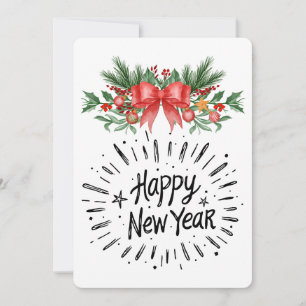 Happy new year invitation