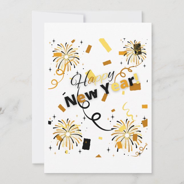 Happy New Year Invitation (Front)