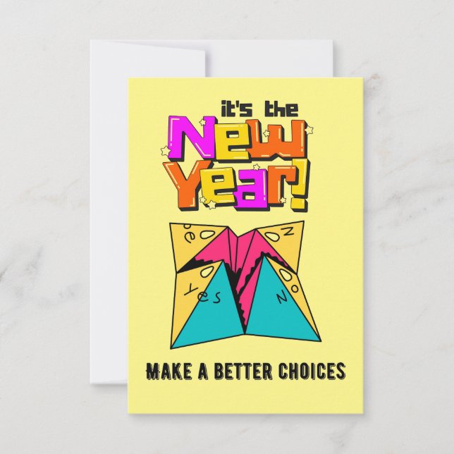 happy new year invitation (Front)